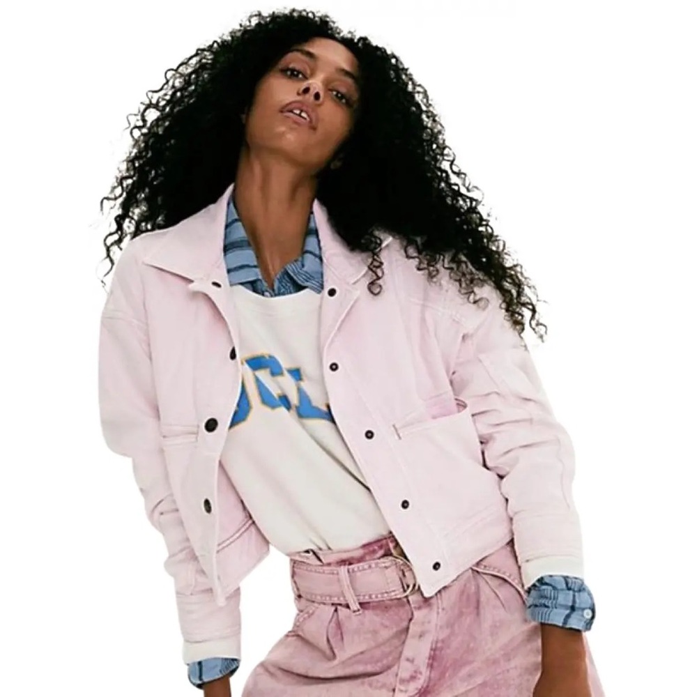Free people 'We the free' cropped jean jacket